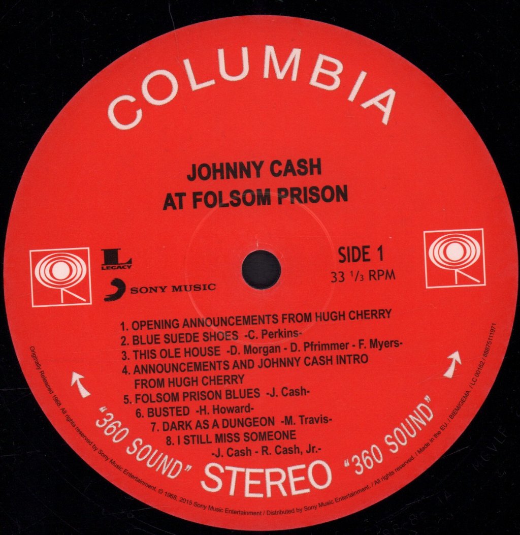 Johnny Cash - At Folsom Prison - Double Lp