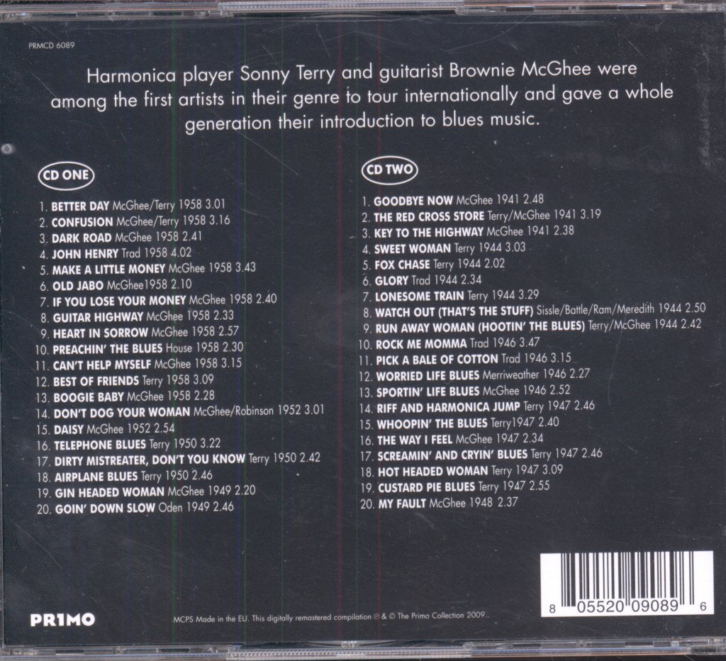 Sonny Terry And Brownie McGhee - Essential Sonny Terry & Brownie McGhee - Double Cd