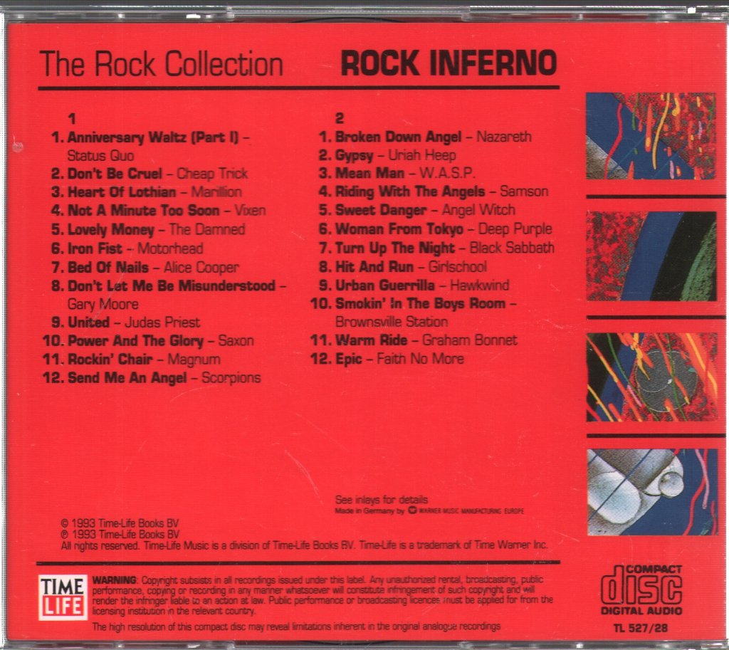 Various Artists - Rock Inferno - Double Cd