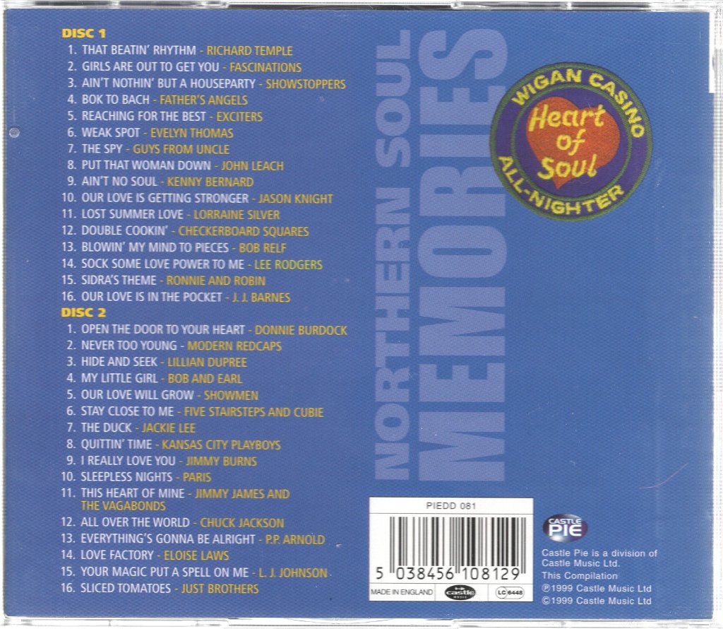 Various Artists - Northern Soul Memories - Double Cd