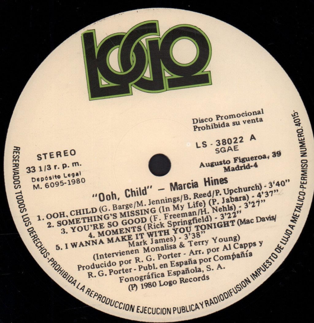 Marcia Hines - Ooh Child - Lp