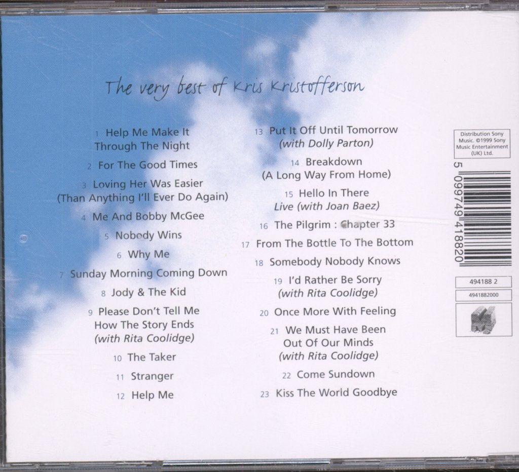 Kris Kristofferson - Very Best Of Kris Kristofferson - Cd