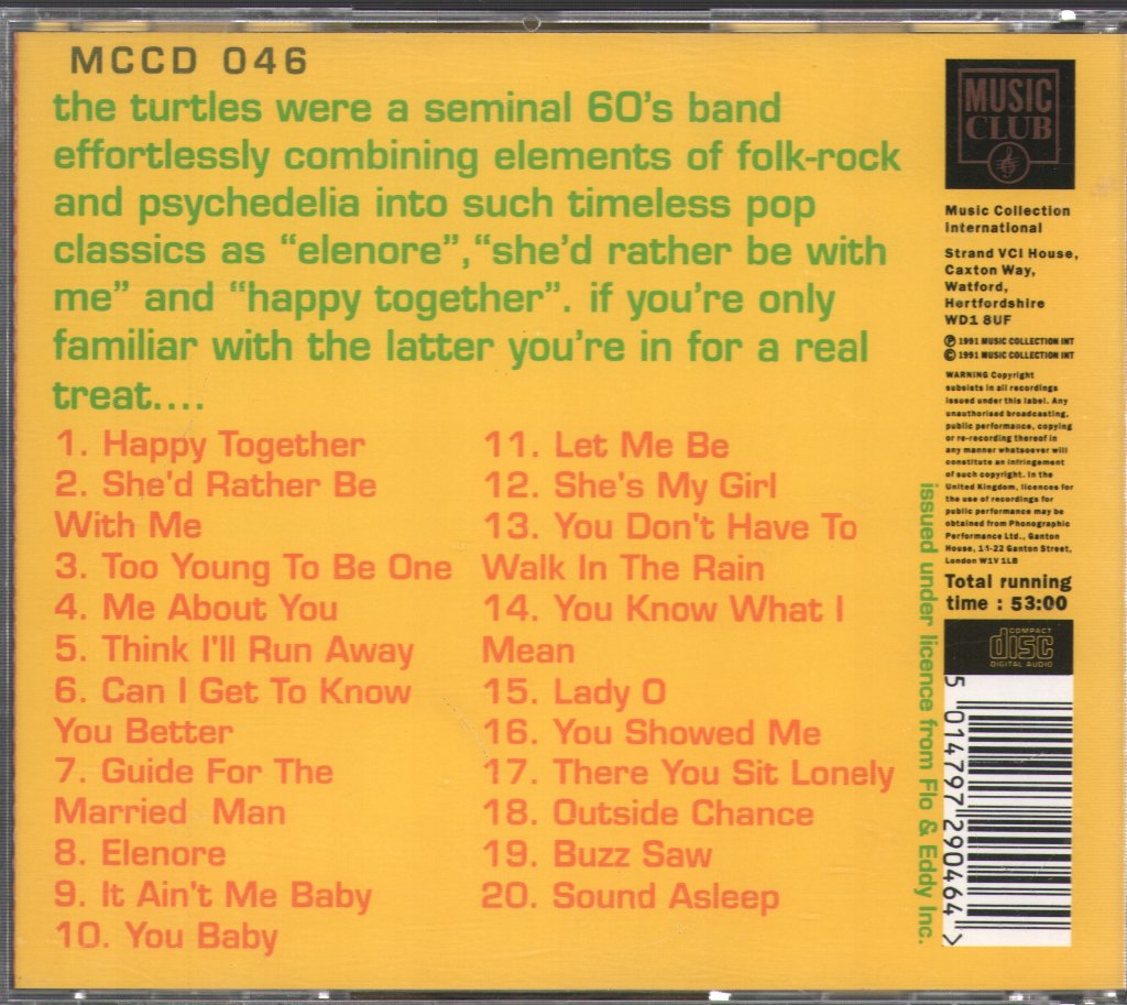 Turtles - Happy Together: The Very Best Of The Turtles - Cd