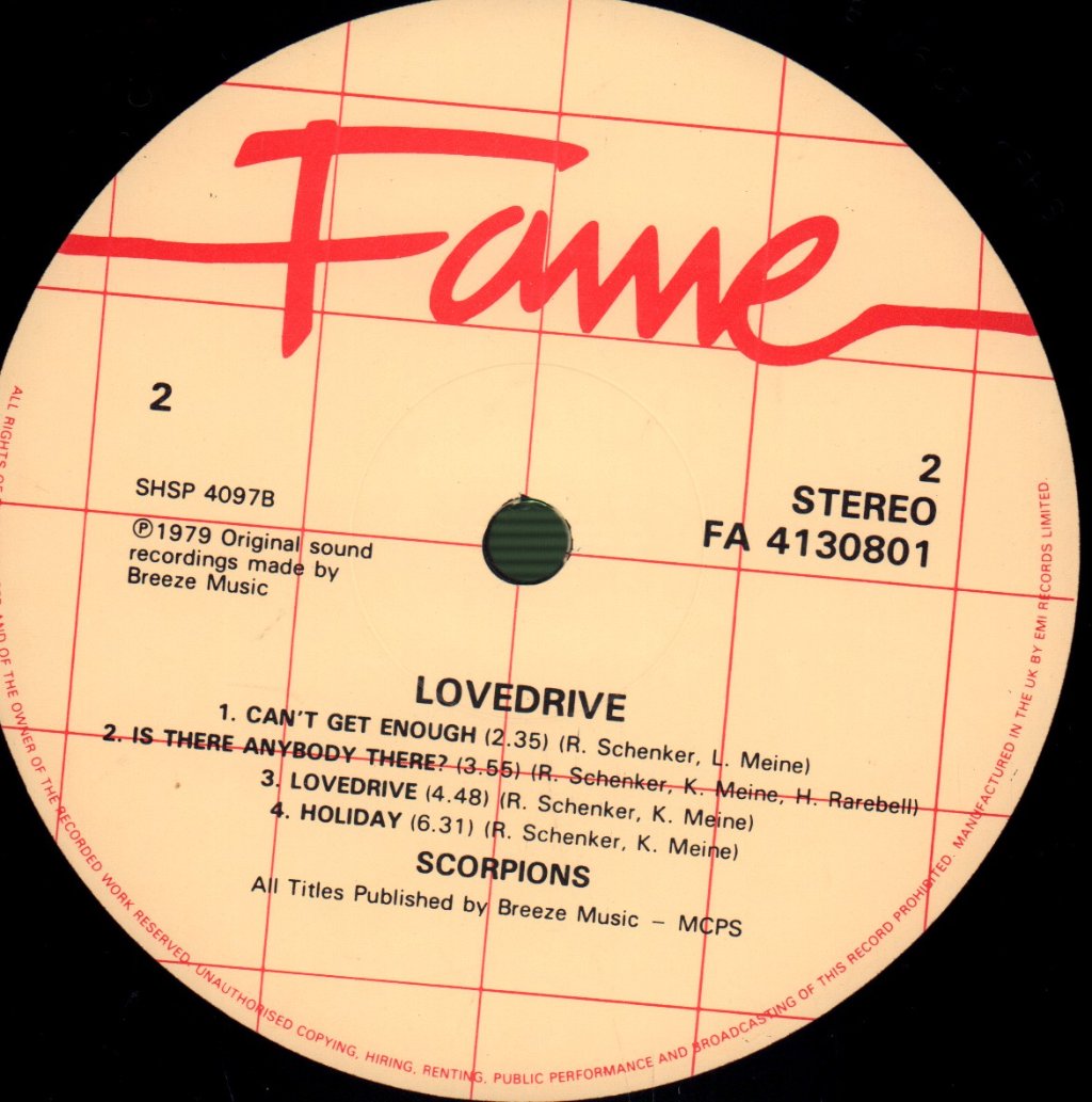Scorpions - Lovedrive - Lp