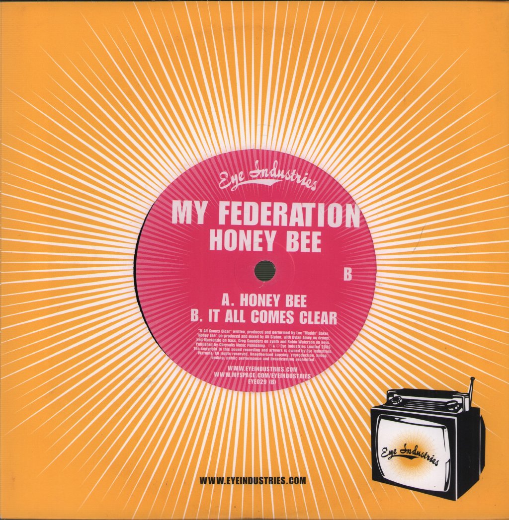 My Federation - Honey Bee / It All Comes Clear - 7 Inch