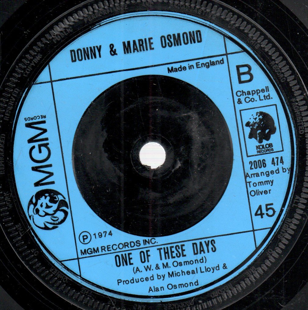 Donny And Marie Osmond - Morning Side Of The Mountain - 7 Inch