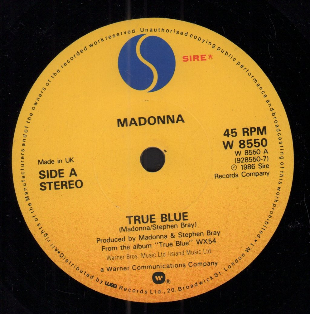 Madonna - True Blue - 7 Inch