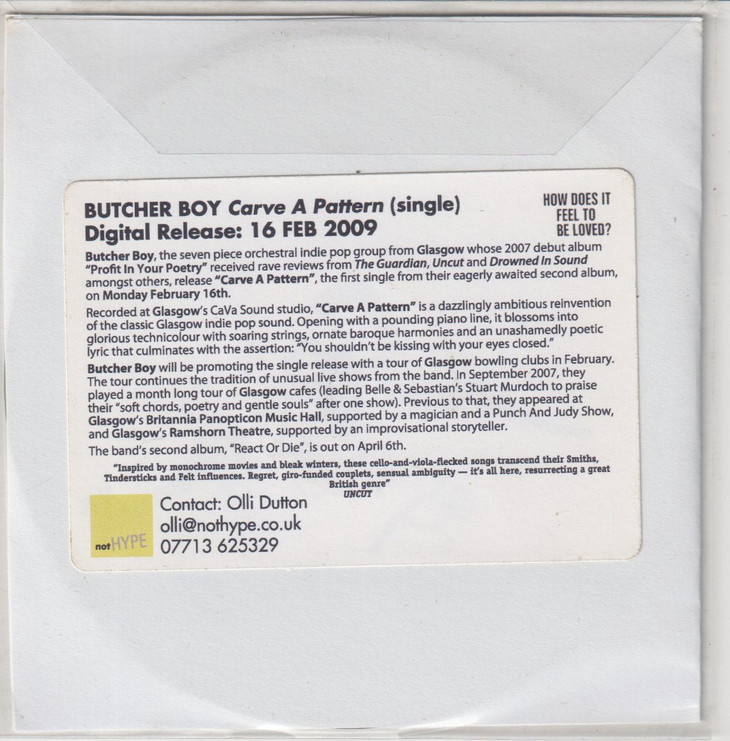 Butcher Boy - Carve A Pattern - Cdr