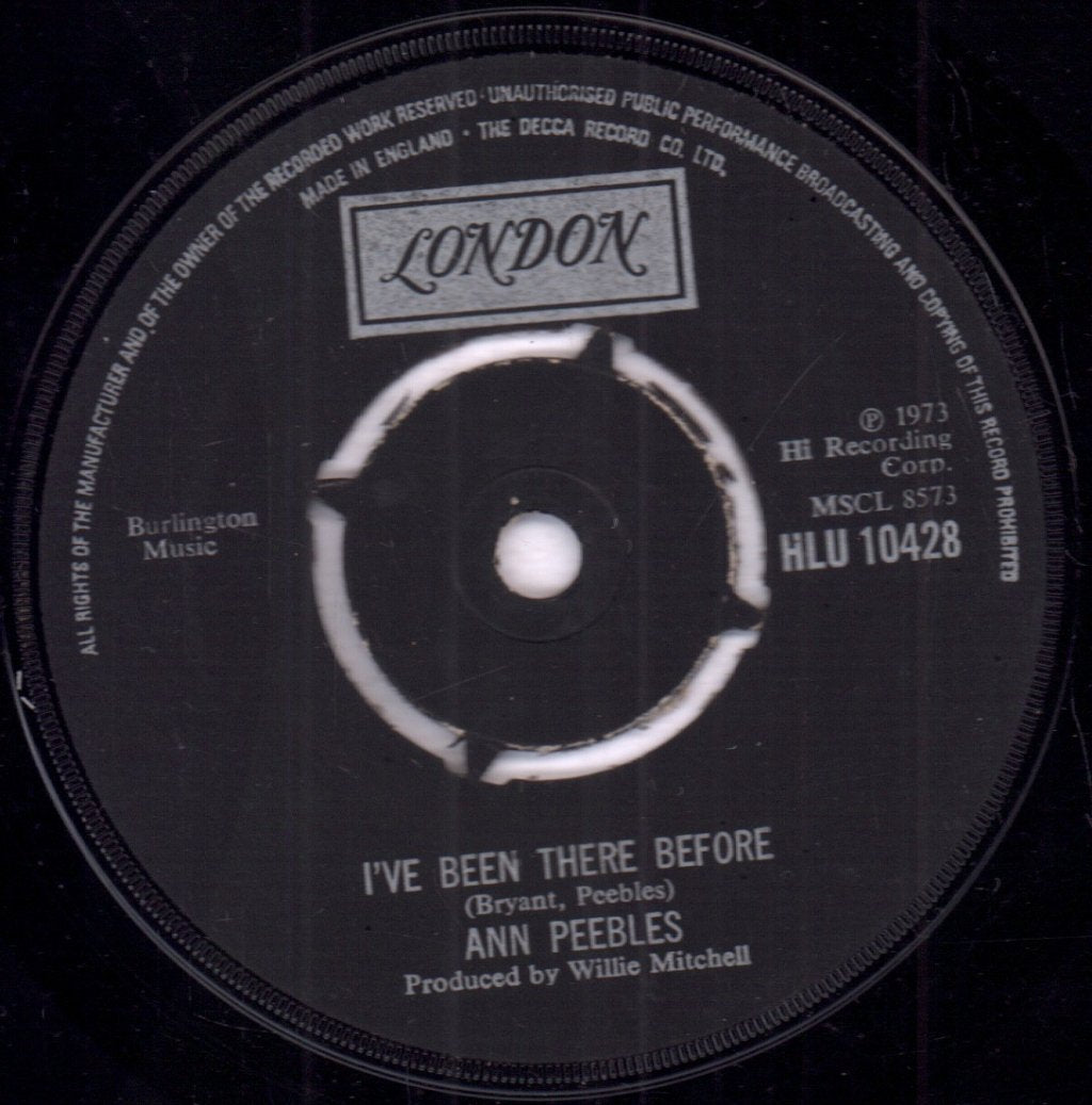 Ann Peebles - I Can't Stand The Rain - 7 Inch