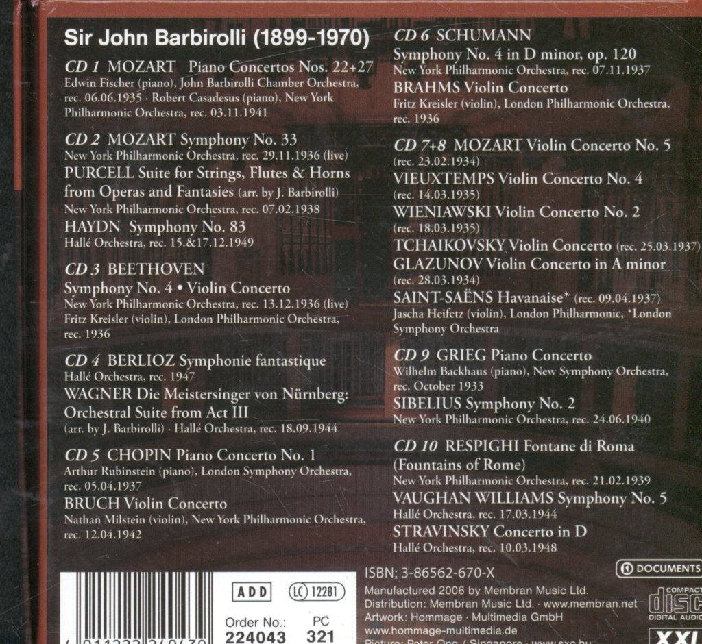 Sir John Barbirolli - Barbirolli - Cd Set