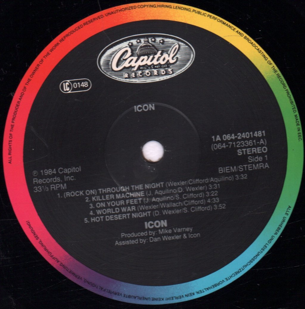 Icon (Rock/Aor Group) - Icon - Lp