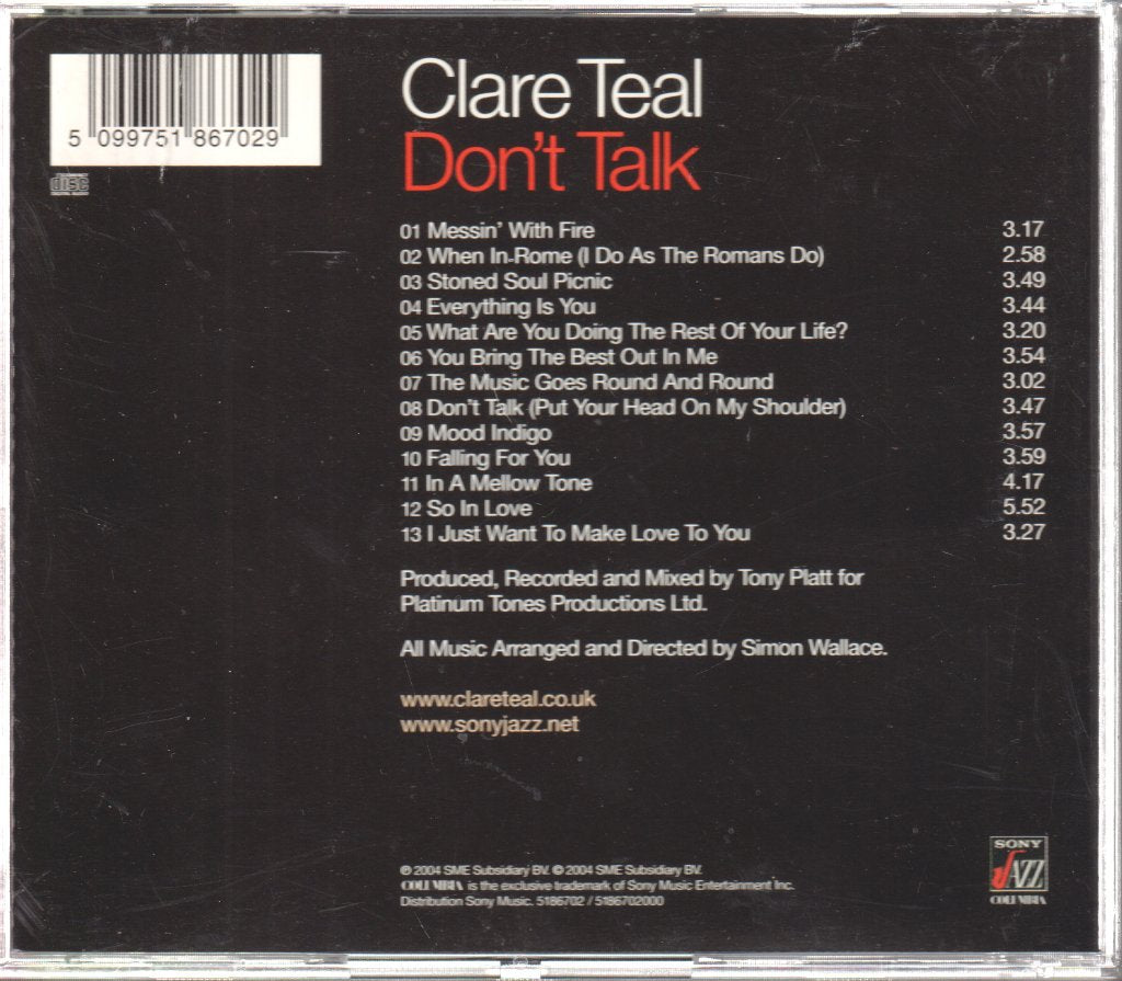 Clare Teal - Don't Talk - Cd