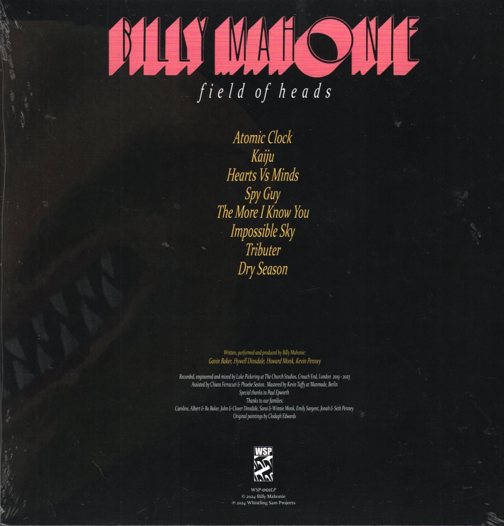 Billy Mahonie - Field Of Heads (Dinked Edition #290) - Lp