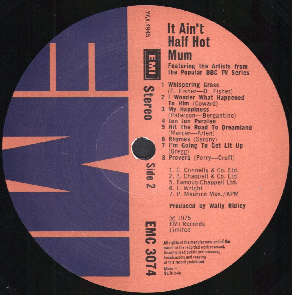 Various Artists - It Ain't Half Hot Mum - Lp