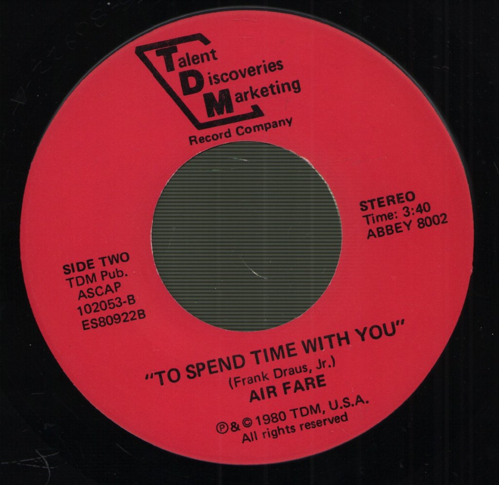 Air Fare - Why / To Spend Time With You - 7 Inch