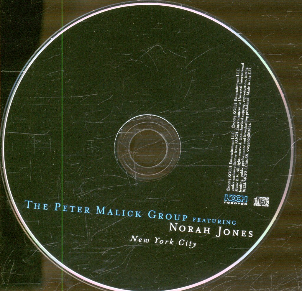 Peter Malick Group Featuring Norah Jones - New York City - Cd