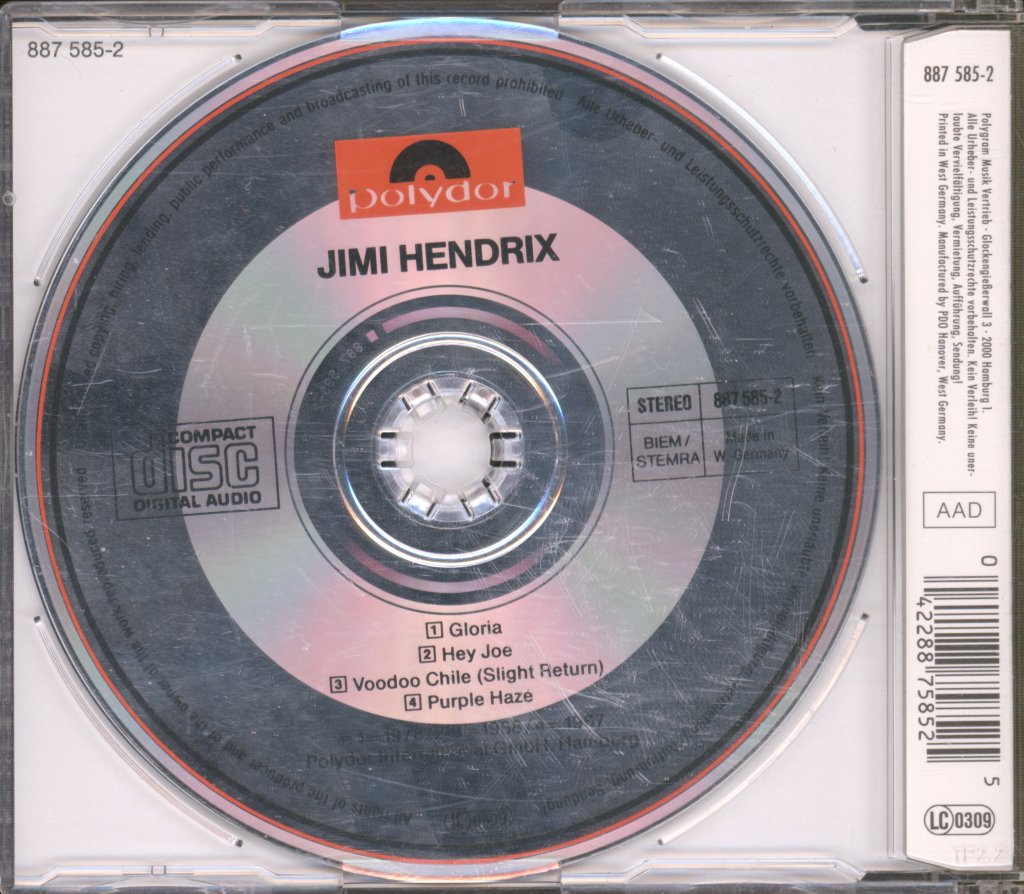 Jimi Hendrix - Gloria - Cd