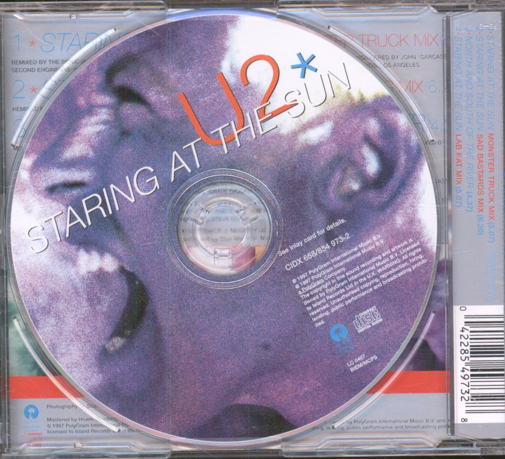 U2 - Staring At The Sun - Cd