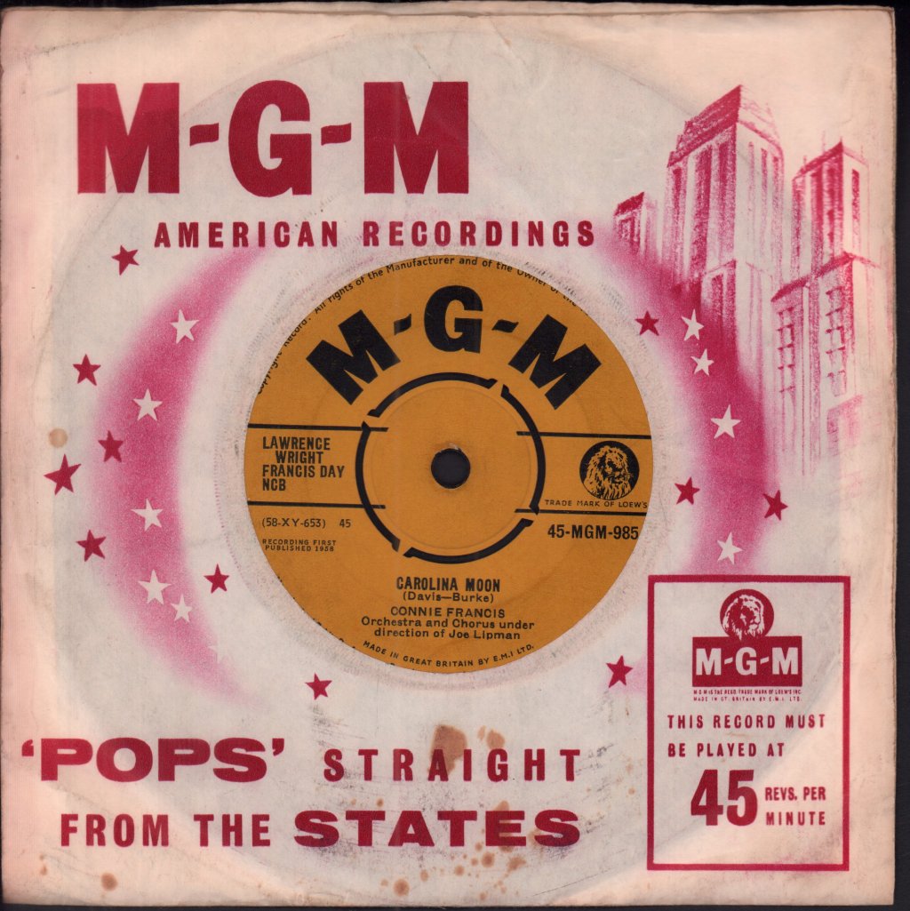 Connie Francis - Stupid Cupid - 7 Inch