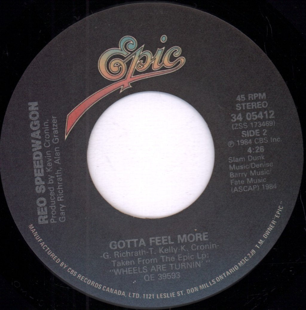 REO Speedwagon - Live Every Moment - 7 Inch