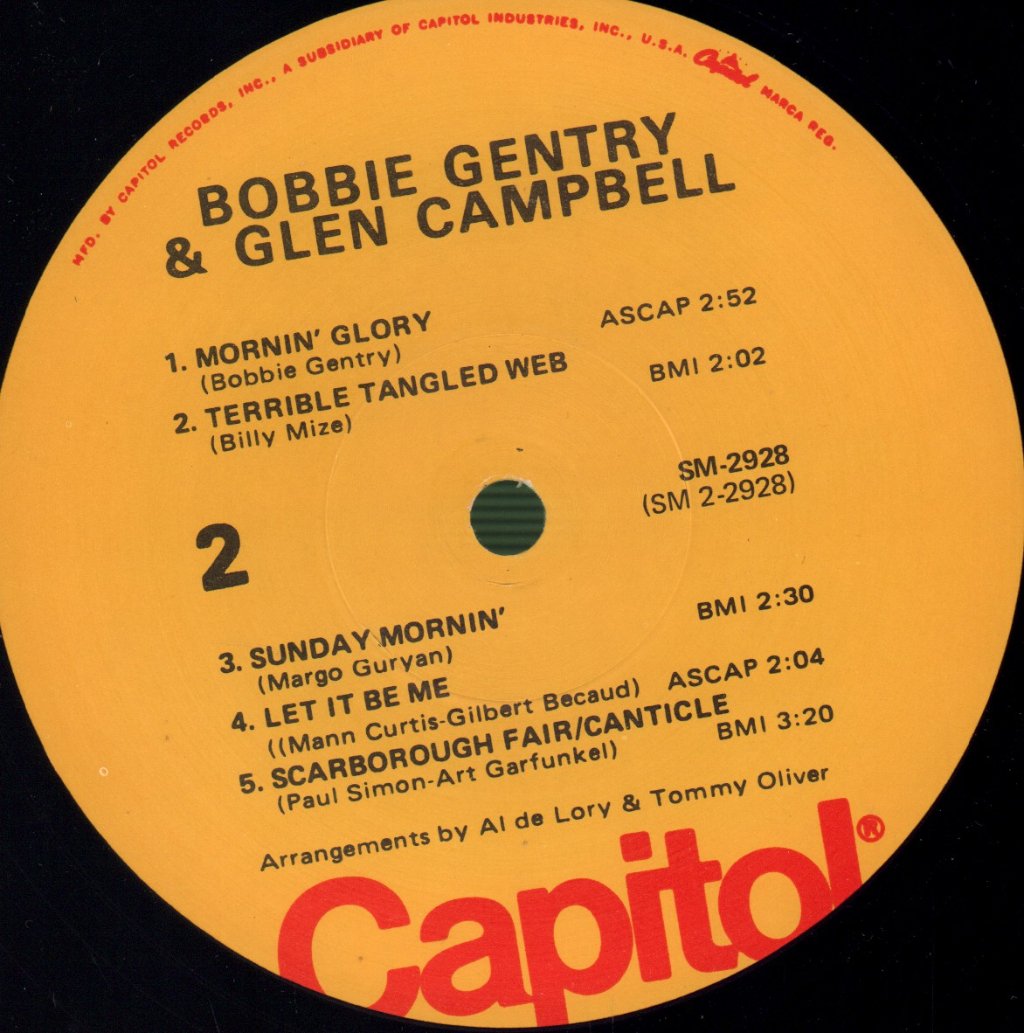 Bobbie Gentry And Glen Campbell - Bobbie Gentry And Glen Campbell - Lp