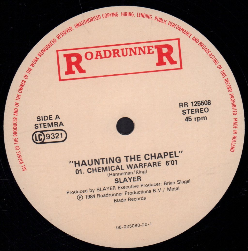Slayer - Haunting The Chapel - 12 Inch