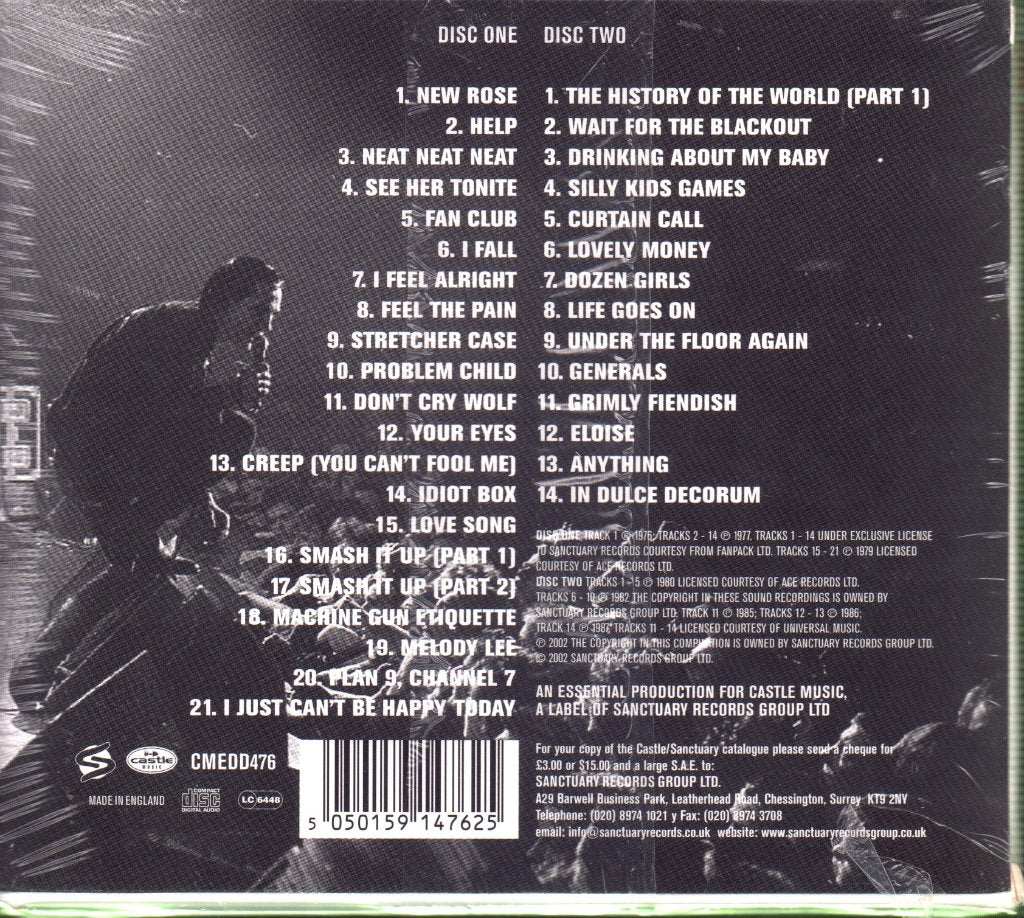 Damned - Smash It Up The Anthology 1976-1987 - Double Cd