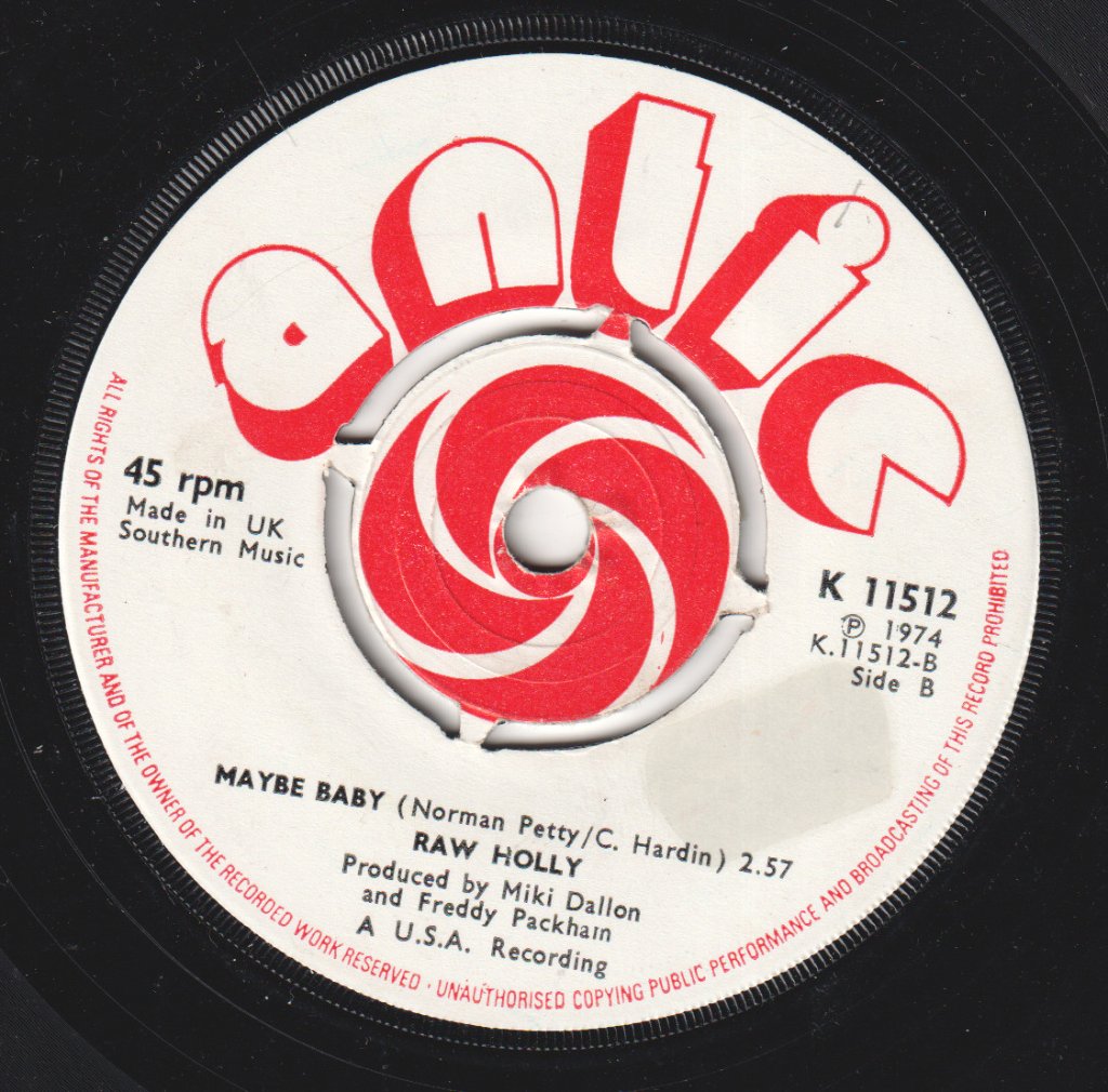 Raw Holly - Raining In My Heart - 7 Inch
