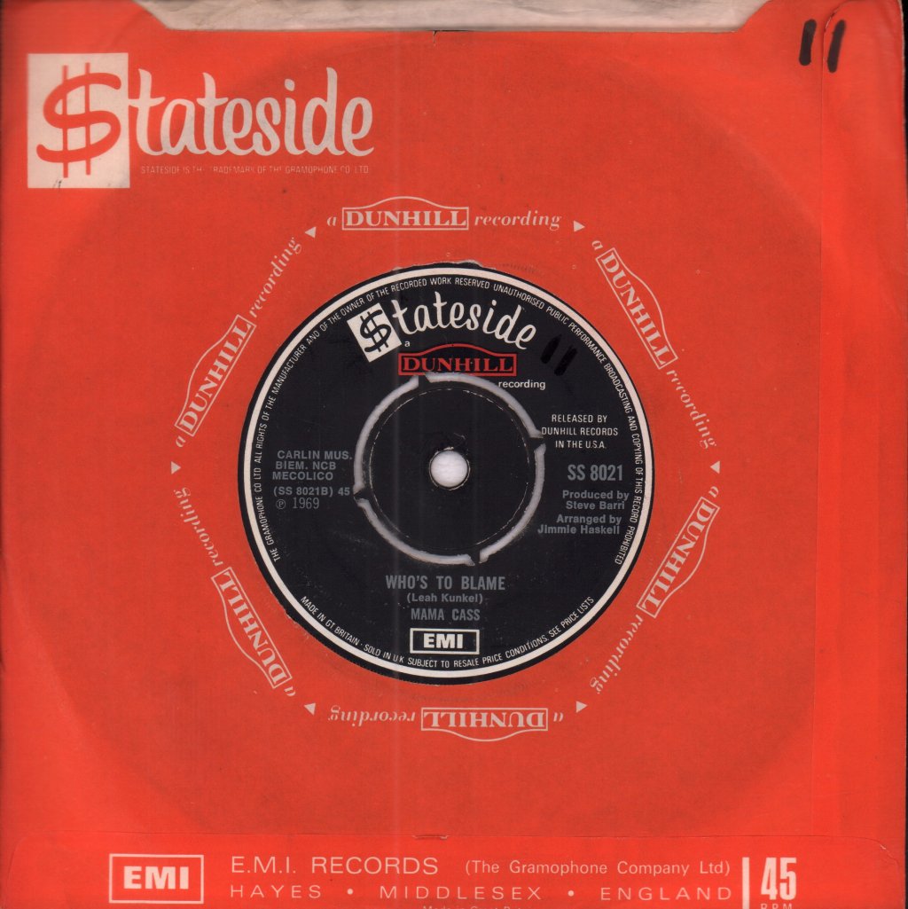 Mama Cass - It's Getting Better - 7 Inch