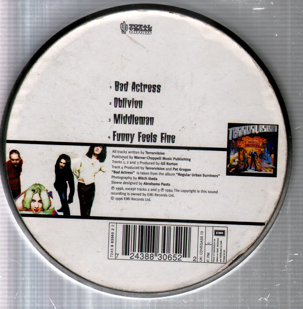 Terrorvision - Bad Actress - Cd