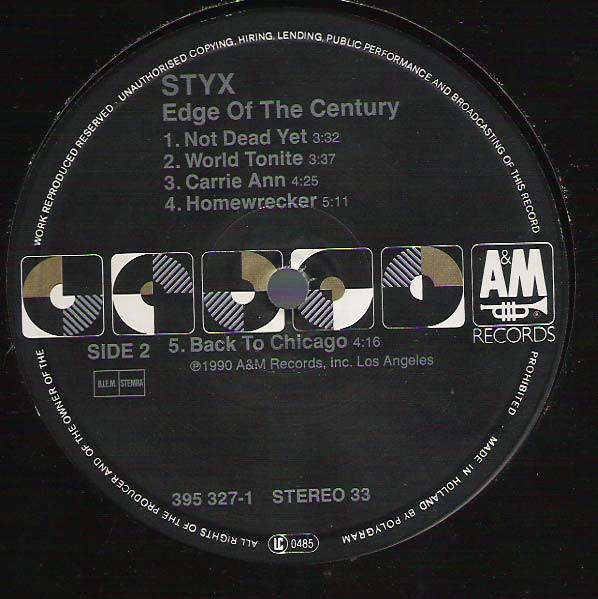 Styx - Edge Of The Century - Lp