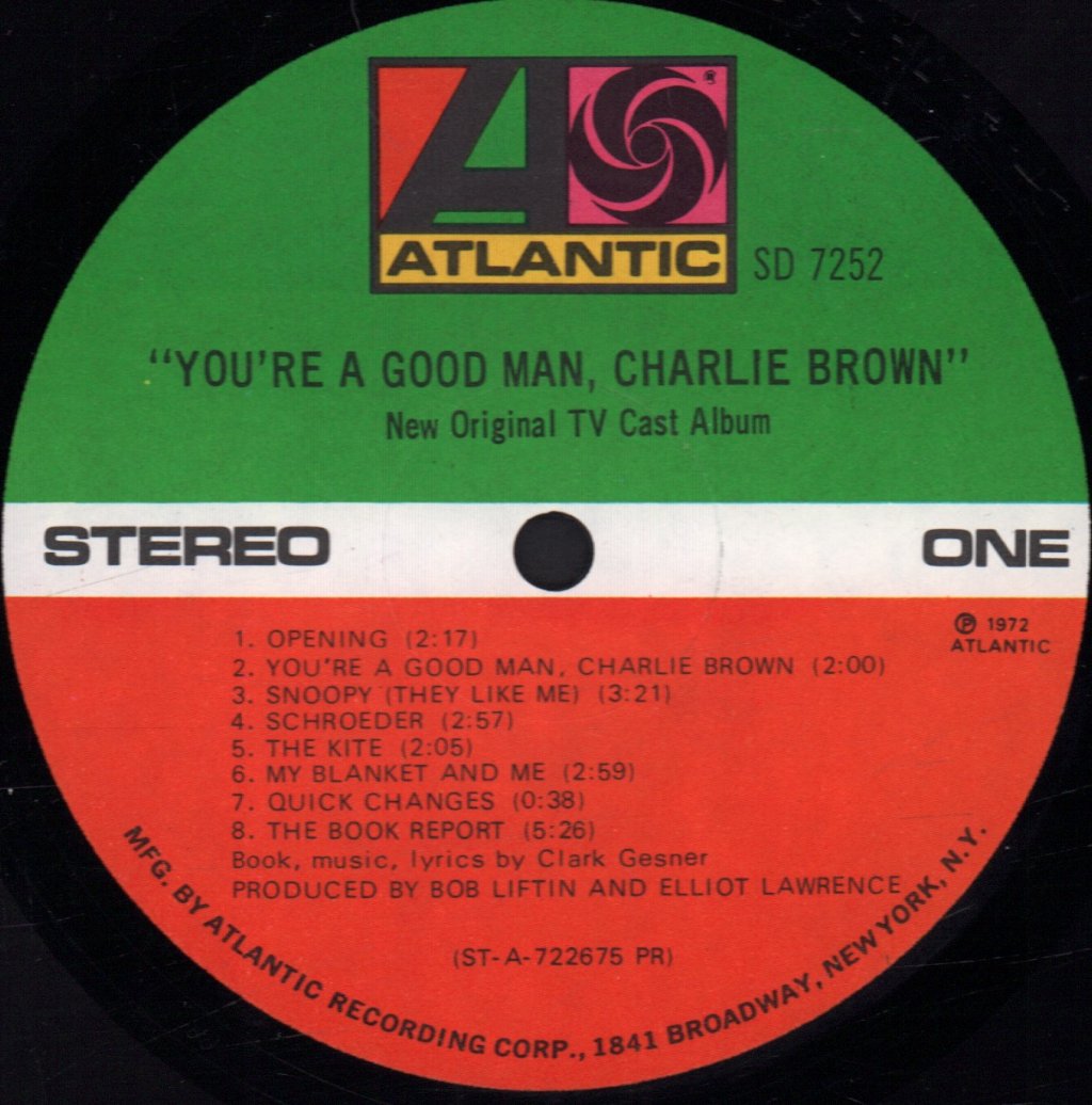 Various Artists - New Original TV Cast Album "You're A Good Man, Charlie Brown" - Lp