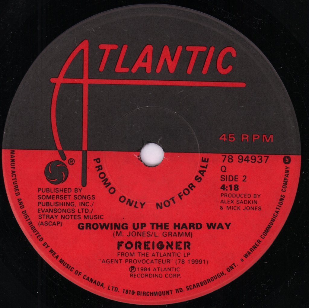 Foreigner - Down On Love - 7 Inch
