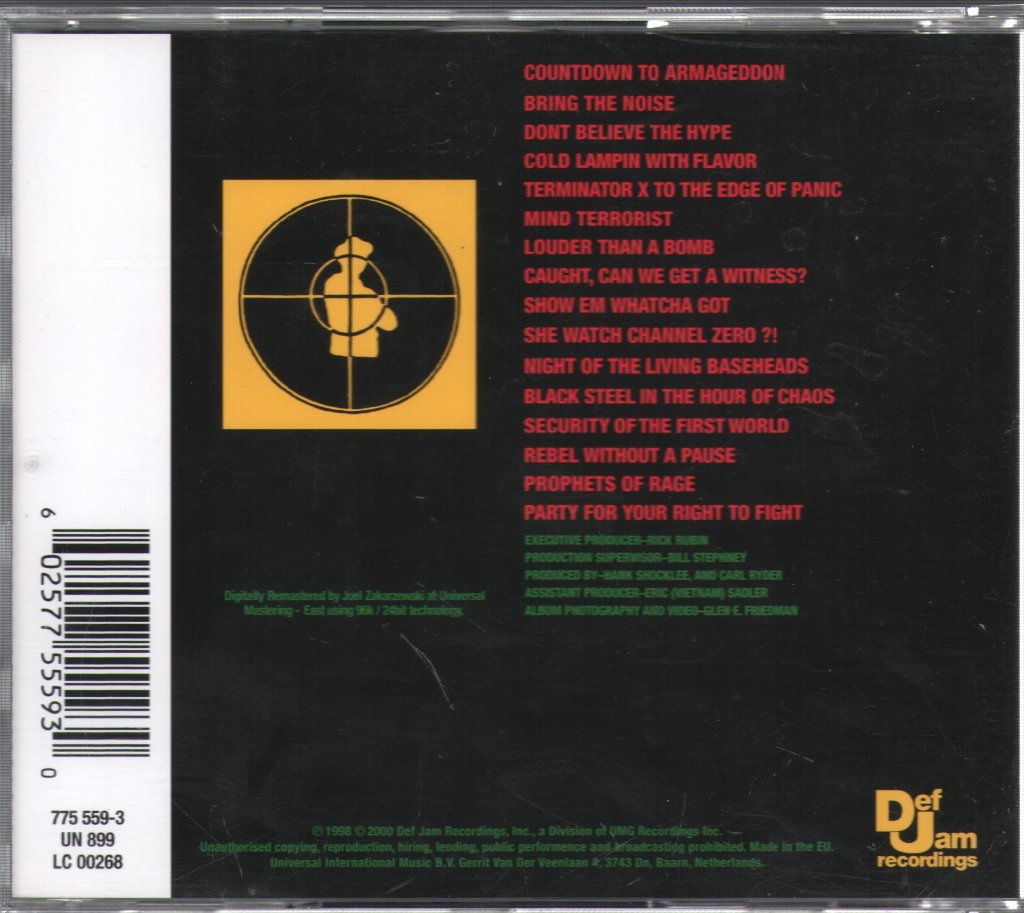 Public Enemy - It Takes A Nation Of Millions To Hold Us Back - Cd