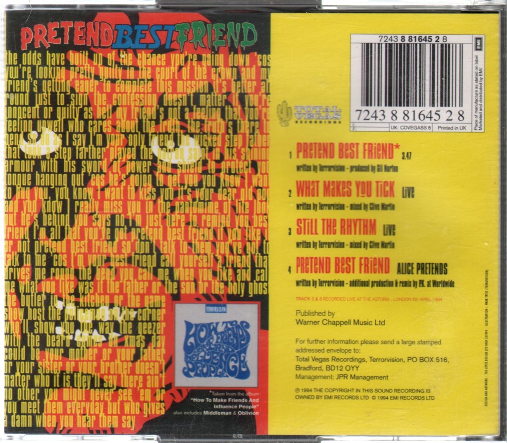 Terrorvision - Pretend Best Friend - Double Cd