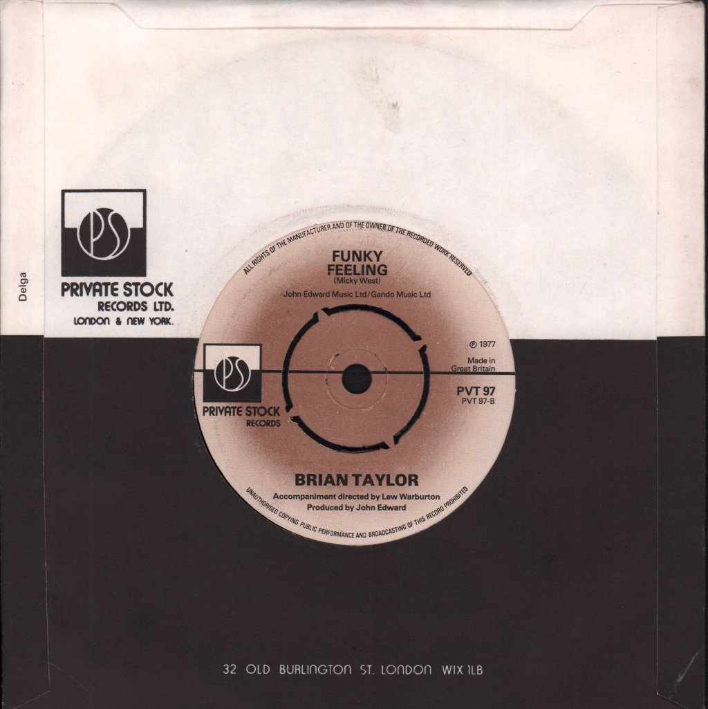 Brian Taylor - This Is The Last Time - 7 Inch