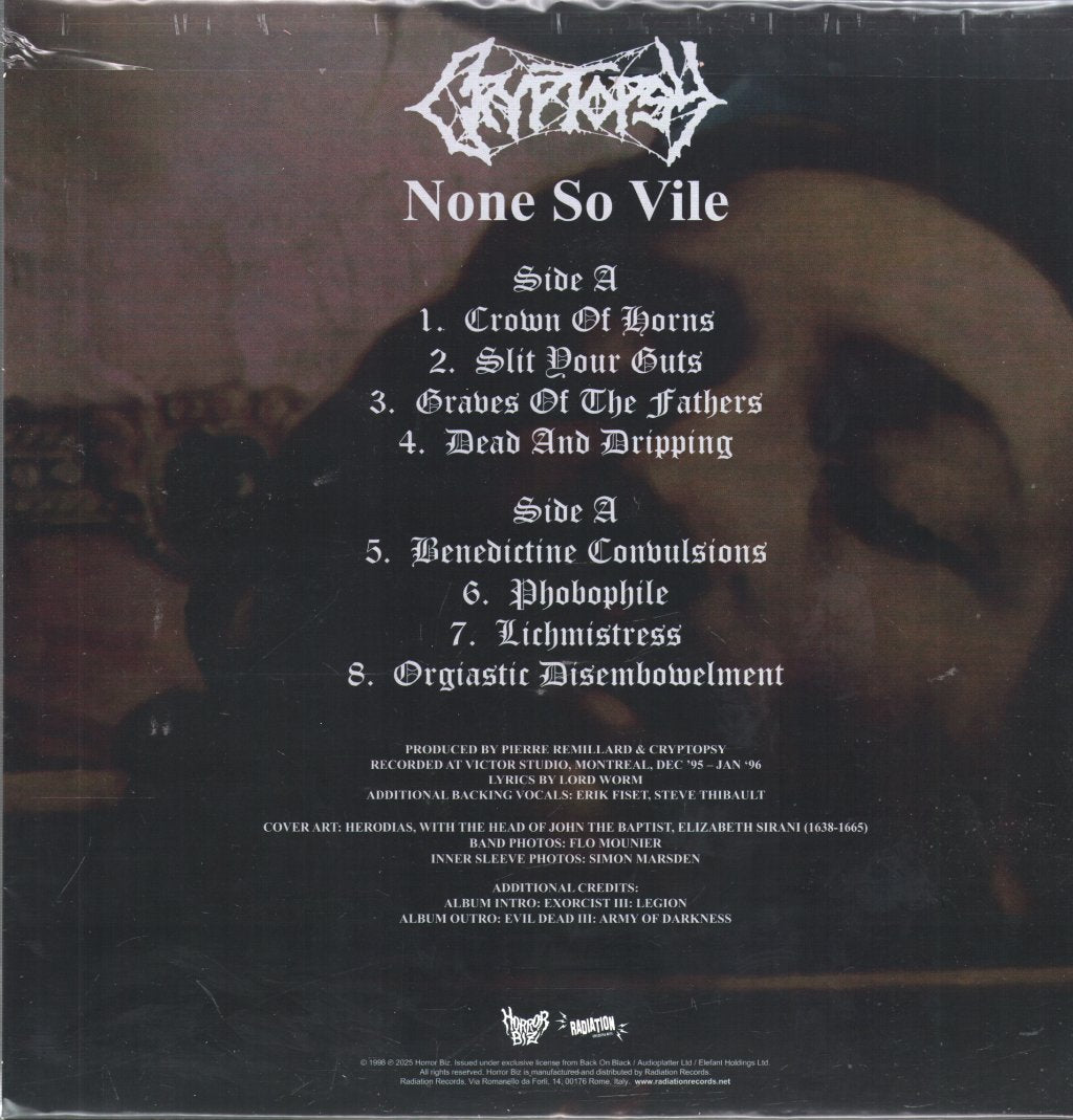 Cryptopsy - None So Vile - Lp