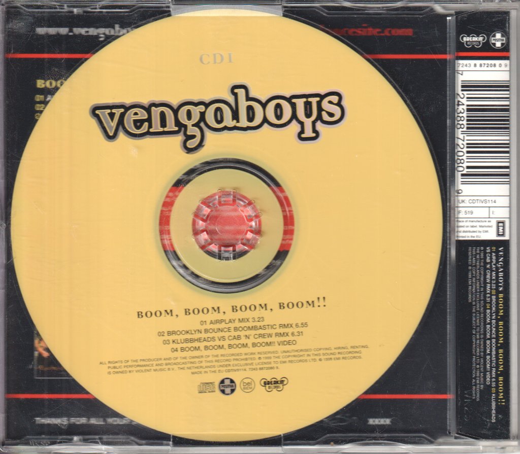 Vengaboys - Boom Boom Boom Boom - Cd