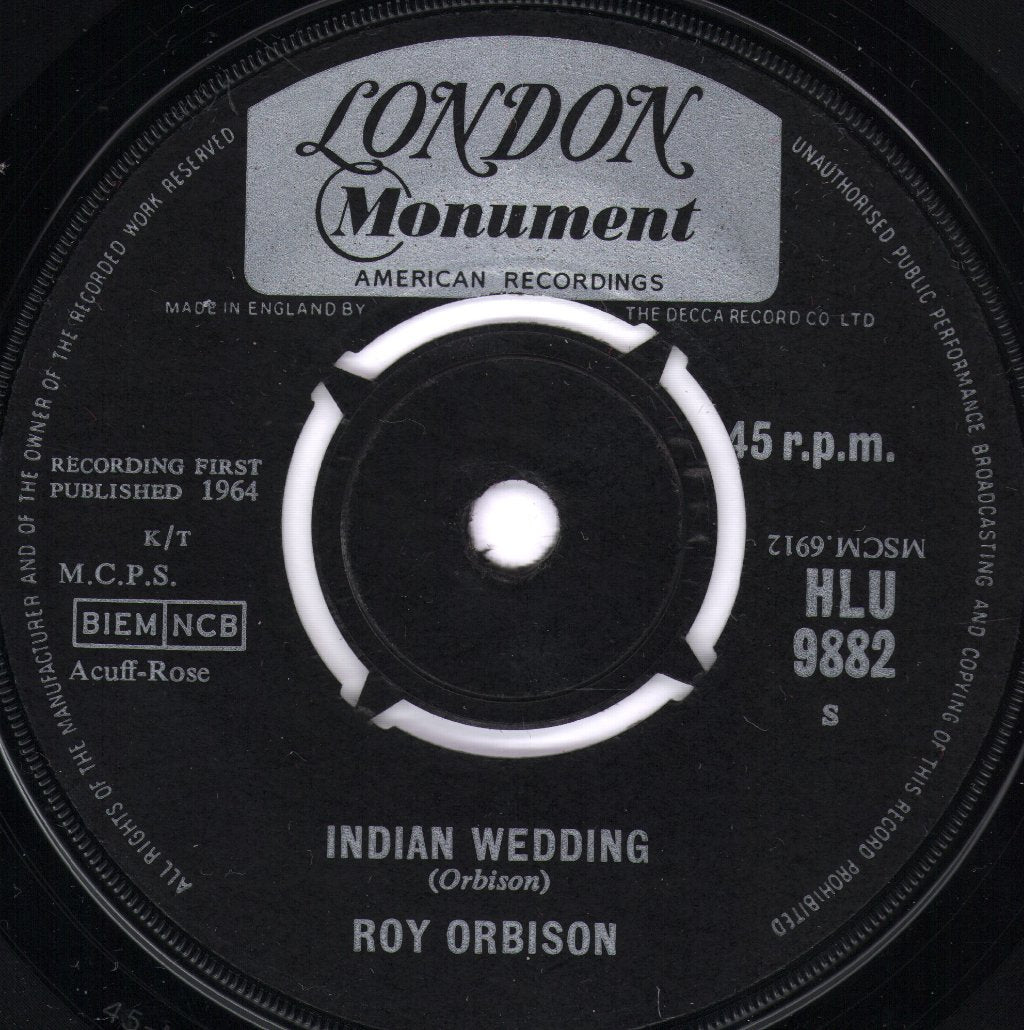 Roy Orbison - It's Over - 7 Inch