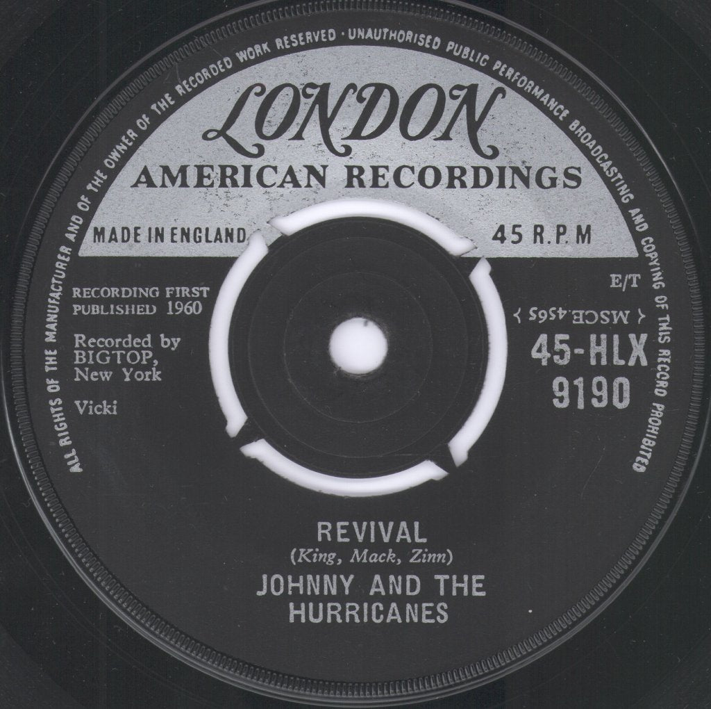 Johnny And The Hurricanes - Rocking Goose - 7 Inch