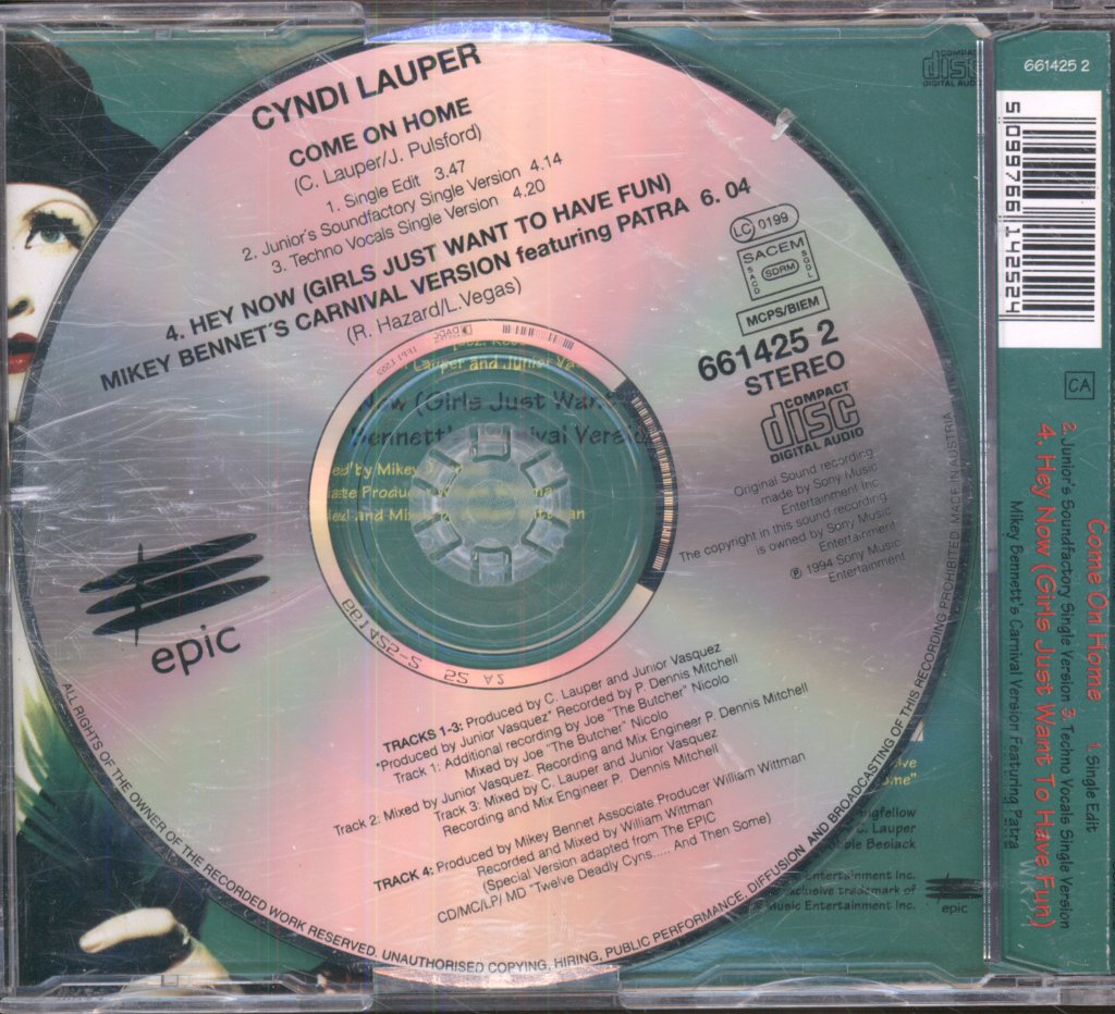 Cyndi Lauper - Come On Home - Cd