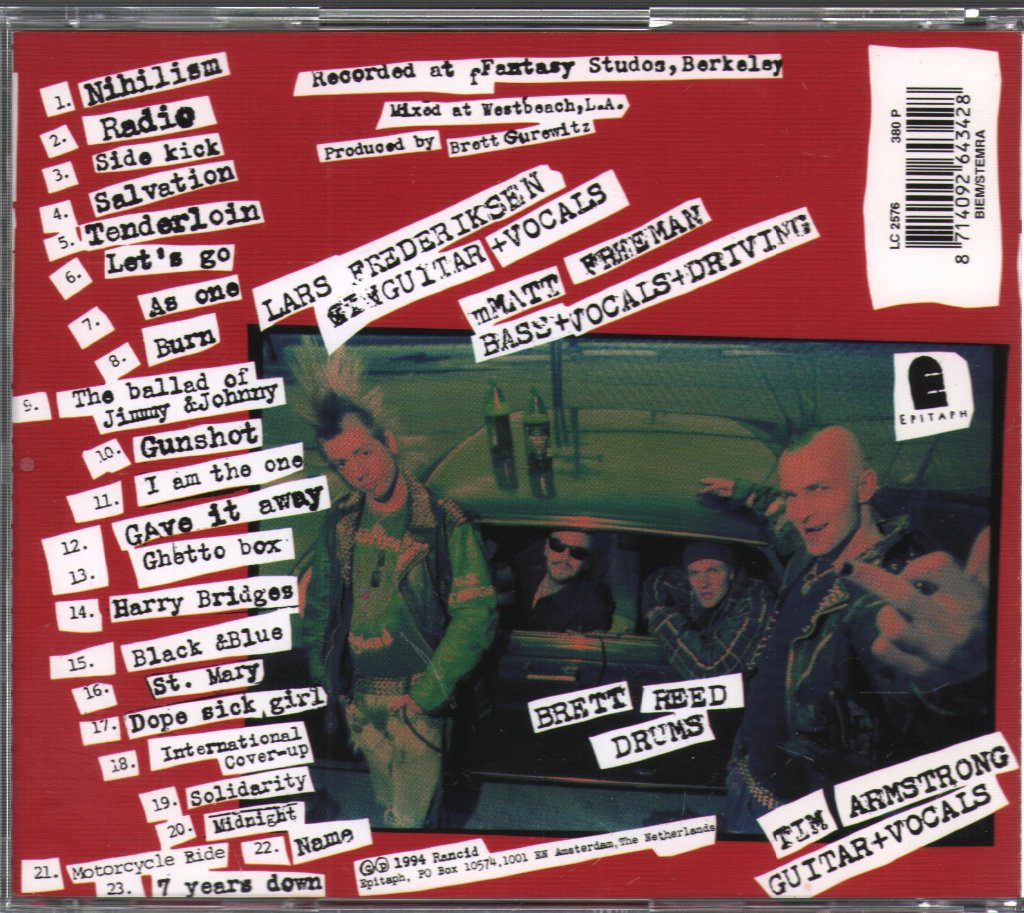 Rancid - Let's Go - Cd