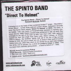 Spinto Band - Direct To Helmet - Cdr