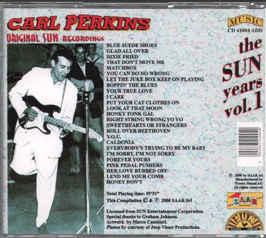 Carl Perkins - Sun Years Vol. 1 - Cd