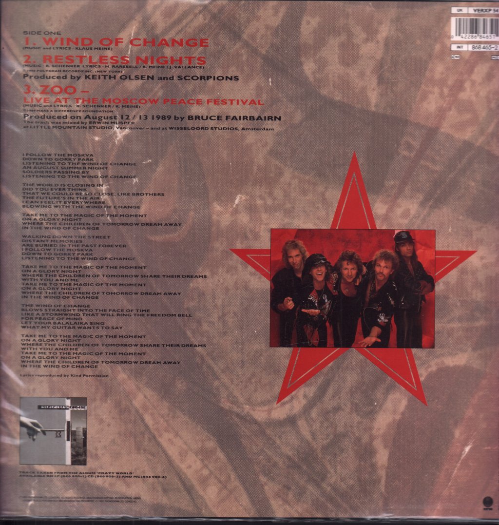 Scorpions - Wind Of Change - 12 Inch