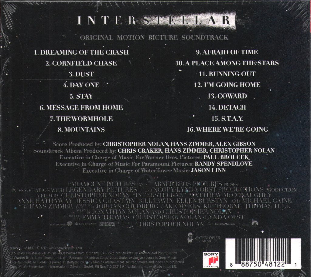 Hans Zimmer - Interstellar (Original Motion Picture Soundtrack) - Cd