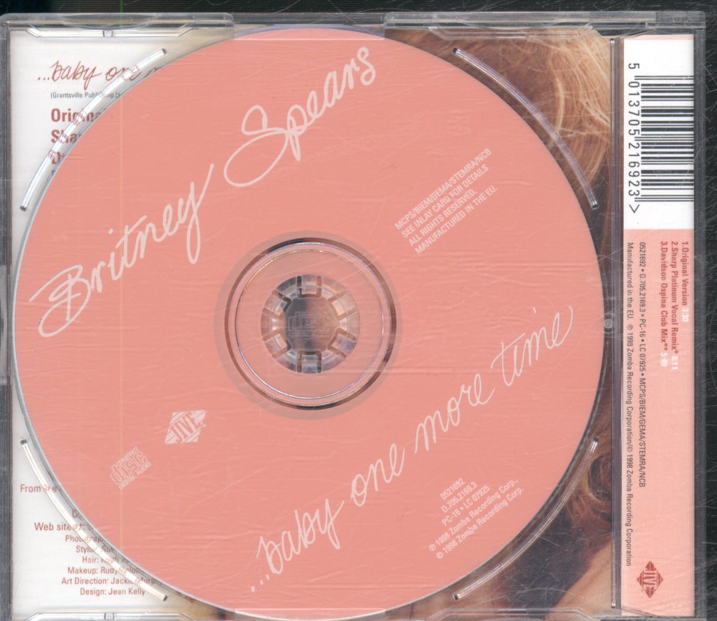Britney Spears - Baby One More Time - Cd