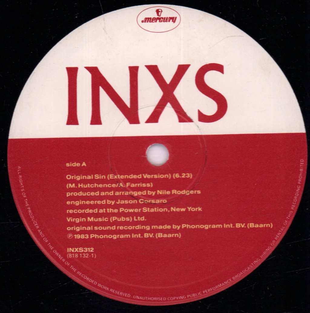 INXS - Original Sin - 12 Inch