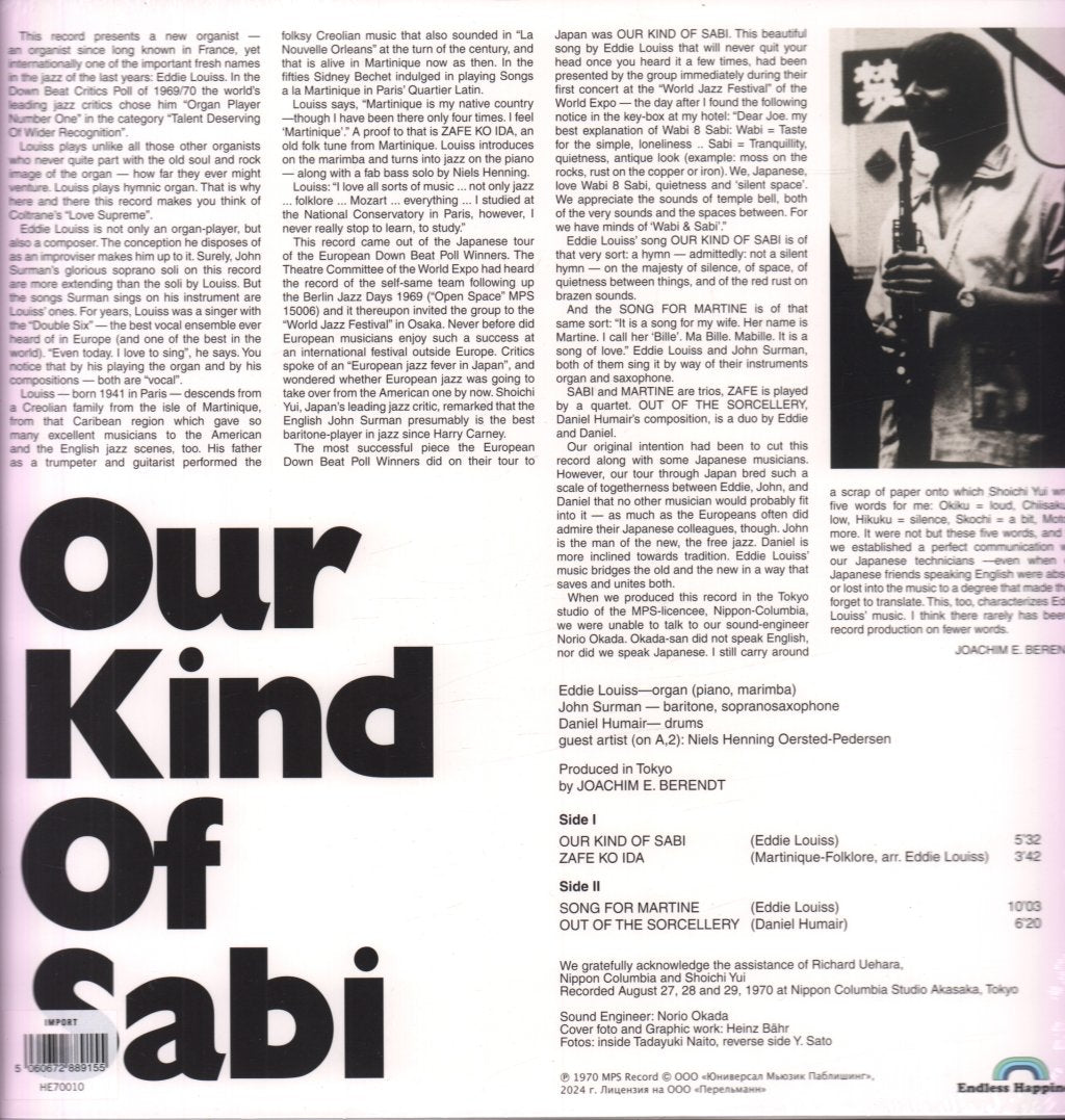Eddie Louiss John Surman Daniel Humair - Our Kind Of Sabi - Lp