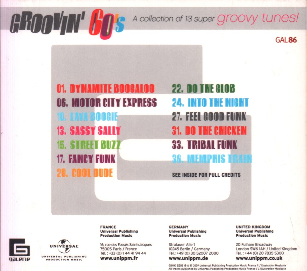 Gilles Douieb & Jacques Mercier - Groovin' 60's - Cd